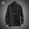 Мужские свитера LBL кашемировый хлопковый свитер мужской осенне-зимний трикотажный джемпер халат Hombre Pull Homme Hiver пуловер с одним вырезом вязаный 231218