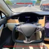 Volante a forcella con pelle riscaldata per Tesla Model X/S 2014-2020