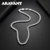 Collares colgantes Aravant 925 Plata 6 mm Collar Cadena para hombres Mujeres Joyería de moda L231218