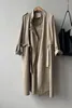 Women's Trench Coats Superaen Koreańska kurtka płaszcza 2023 Autumn Casual Long