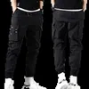 Mens Pants Bahar Yaz Çizme Kravat Ayakları Tulumlar Harajuku İnce Anklelenglong Kargo Pantolonları Spor Giyim Erkek Joggers Erkek 231218