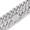 BES Custom Hip Hop Jewelry 15mm Iced Out 925 Sterling Silver VVS D Color Moissanite Lad Diamond Miami Cuban Link Chain