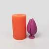 Moules de cuisson HC0368 3D Tulip Bougie Moule Manuel DIY Fleur Savon Silicone Forme Fournitures