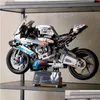 Blocchi 1920 pezzi tecnici super velocità m 1000rr motociclette MOC Building Building Building Compatible 42130 Modello motociclistico Veicolo mattoni a dhqgy