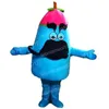 Halloween blaue Aubergine Maskottchen Kostüm Simulation Cartoon Charakter Outfits Anzug Erwachsene Größe Outfit Geburtstag Weihnachten Karneval Kostüm