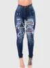 Womens Jeans Ripped Women High Waist Ladies Denim Pants Woman Black Skinny With Holes 231218