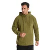 Taktiska jackor 2022 Ny Autumn Winter Half Zipper Hoodie Taktisk jacka Combat Jacket Militär fleece utomhus sport vandring polär jackal231218