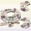 MG0988 NYA DESIGN HEALING CRYSTALS CALMING 108 MALA Armband Fashion Womens Quartz Angst Stress Relief Wrist Mala Armband1979787596249