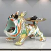 Decoratieve objecten Figurines Noordse luxe huisdecoratie Frans bulldog standbeeld decor opslaglade woonkamer slaapkamer hond beeldje interieur 231218