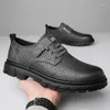 Kleidschuhe Klassisches Leder Business Oxford Herren Hochzeit Bequeme Schnürung Hollow Out Sommer Frühling Herbst