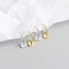 Haute qualité Rétro Style Simple Grande Lettre Boucles D'oreilles Designer Lettre Boucle D'oreille Pour Femmes Bijoux Accessoire Cadeaux marque de luxe cadeau