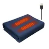 毛布USB電気毛布ポータブルヒートパッド加熱熱ボディウォーマー寒さのための温度設定