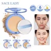 Face Powder Silk Soft Mist Powder Cake Long-lasting Waterproof Polvo Powder Press Powder Smooth Texture Oil Control Face 231218