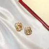 Pendientes de aro para mujer S925 aguja de plata banquete joyería para fiesta cumpleaños Año nuevo regalo de Navidad 288t