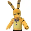 Mascot kostymer Halloween fem nätter på Freddy's Toy Creepy Yellow Bunny Mascot Costume Walking Halloween Suit Large Event Costume Suit Party Dress