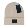 Bonnet Designer Bonnet De Luxe Tricoté Chapeau Design Lettres Couleur Unie Tendance Chapeau Chaud Hiver Hommes Femmes Casquette Cadeau De Noël Cadeau D'anniversaire très sympa