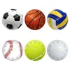 Relógios de parede bolas esportivas relógio futebol/basquete/vôlei/beisebol/tênis/bola de golfe movimento mudo decorativo silencioso dropship