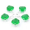 Big 12 Pcs Amazing Vintage Green Quartz Crystal Gems 925 Sterling Silver USA Israel Wedding Engagement Pendants Weddings253F