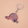 Decorative Figurines Chinese Style Keychain Pomegranate Fruit Plant Design Zinc Alloy Anti-Rust Birthday Lucky Commemorate Gifts Key Chain