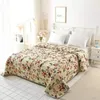 Bedding sets Washable Cotton Quilted Bedspread Set Floral Linen Blanket Soft Bed Cover Summer Quilt Comforter SheetComfortable Brushed Sheets 231218
