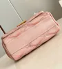 10a de qualidade original rosa torção de luxo bolsa de designer de casca de casca de campina feminina bolsa de cadeia bolsa de ombro crossbody saco com caixa