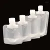 Aufbewahrungsflaschen, 5 Stück, 30/50/100 ml, Clamshell-Verpackungsbeutel, Stand-Up-Auslaufbeutel, Kunststoff, Handdesinfektionsmittel, Lotion, Shampoo, Make-up, Flüssigkeit, Reisen