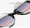 Occhiali da sole Nuovi occhiali da sole multicolori Occhiali da sole per donna senior senso Occhiali rotondi con montatura grande Occhiali per personalità foto Lunette De Soleil Occhiali da sole J231218