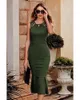 Party Dresses Women's Super Elegant Midi Bodycon Prom Dress Sleeveless Backless Ruffle Hem Mermaid Formal Cocktail Wedding Guest