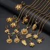 Collier et boucles d'oreilles ensemble Anniyo éthiopien coeur croix fleur cocotier femmes filles africain arabe moyen-orient #190016