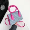 Mode kvinnors axel enkel västerländsk handväska avslappnad liten fyrkantig väska kvinnlig höst 2023 ny stil ccj3074