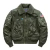 Taktiska jackor Vinter Varma förtjockar män Taktiska militära jackor Big Pocket Pilot Air Force Coat Armegreen Bomber Jacka Lapel-krage Overcoatl23118