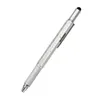 6 in 1 Tool Ballpoint Pen Screwdriver Ruler Spirit Level Multi-function Aluminum Touch Screen Stylus Pen