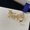 Neue Diamantschmuck Frau CZ Gold gefüllt österreichische Kristallmischohrringe Großhandel Los Sten Sterling Silber 925 Perlenohrring Hip Hop Mode Ohr