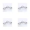 Alloy 100Pcs/Lot Antique Sliver Alloy Big Hole Bear Paw Spacer Beads Charms For Jewelry Diy Making 11X8Mm Hole4.5Mm Drop Delivery Jewe Dhmiv