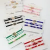 Bracelets de charme 4 PCS / Set Handmade String Virgin Marie Cross Jésus Fashion mexicaine pour les hommes Girls Girls Bijoux Cadeaux