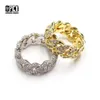2023 Пользовательские дешевые кольца в стиле хип-хоп с ювелирными украшениями, кольца с цирконием и бриллиантами, мужские кольца для женщин и мужчин с кубическим цирконием на свадьбу