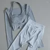 Active Shirts Damen Langarm-Sport-Laufoberteil mit Brustkissen Yoga-Kleidung im Herbst und Winter Professioneller Tanz High-End