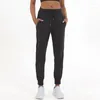 Active Pants Logo Lululogo Loose Casual Quick-drying European And American Sports Running Corseted Breathable Fitness Yoga