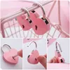 Door Locks 7 Colors Heart Shaped Concentric Lock Metal Mitcolor Key Padlock Gym Toolkit Package Door Locks Building Supplies Drop Deli Dhw2M