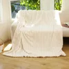 Blankets Fleece Throw Blanket 300GSM Extra Soft Lightweight With Strip Plush Fuzzy Cozy And Throws For Couch