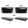 Wallets PU Leather High Capacity Genuine Men's Wallet Long Business Large Zip Handbag Shiny Package Case Bag