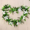 Decorative Flowers Tropical Luau Party Supplies Artificial Garland Flower Hawaiian Leis For Adults