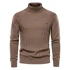 Felpe con cappuccio da uomo Felpe FGKKS Maglione casual da esterno per uomo in cotone slim dolcevita pullover design di alta qualità 231218