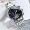 Top classic designer watches PP 2021 Men's Hundred and Five Needle Automatic Mechanical Large Flywheel Steel Band Watch with logo Quartz luxury watch