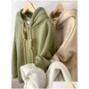 Women'S Hoodies & Sweatshirts Designer Hoodie Add Fleece Thickened New Female Winter Style American Retro Hooded Loose Bf Wind Autumn Otw0A