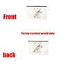 Cosmetic Bags Custom Name Handbag Women's Travel Organizer Makeup Bag Student Stationery Supplies Pencil Case Canvas Pouch Purse