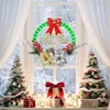 Decorative Flowers 1 PCS Christmas Wreaths For Front Door As Shown PS LED Picks Green Pretty Garland Decor