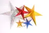 Stereo double laser Christmas decorations colorful folding paper star hanging lobby of stars free shipping