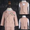 Suits Little Boys P ography Suit Children Wedding Dress Kids Stage Performance Blazer Baby Birthday Formal Ceremony Costume 231218