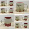 Mugs 16Oz Capacity Ceramic City Mug Classical Coffee Cup Paris City3819859 Drop Delivery Home Garden Kitchen Dining Bar Drinkware Dhusb